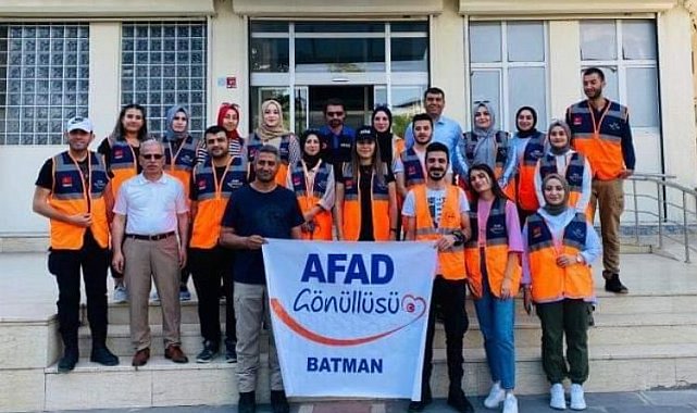 Batman'da AFAD gönüllüleri Sason'u gezdi