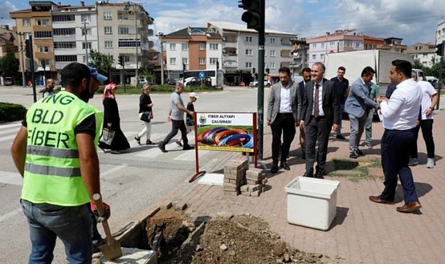 Bursa İnegöl'e fiber optik altyapı