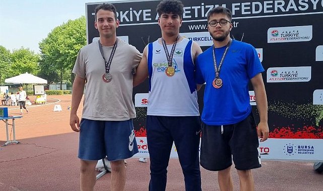 Bursa Osmangazili atlet U20 şampiyonasına damga vurdu