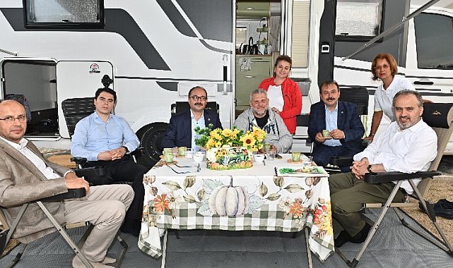 Bursa'da kamp ve karavan tutkunları Harmancık'ta buluştu