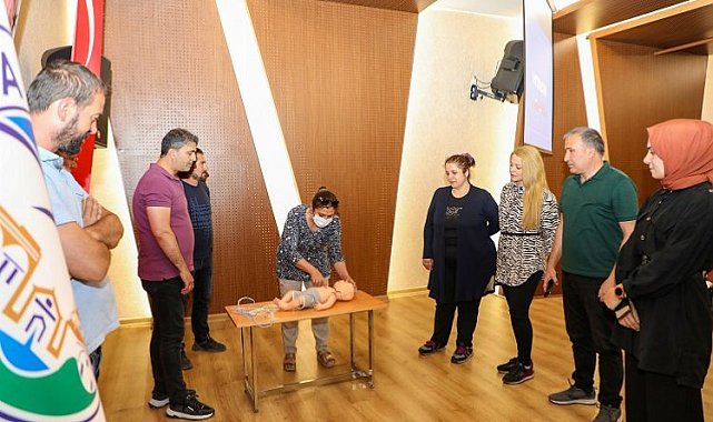 Kayseri Talas'ta ilk yardım eğitimi