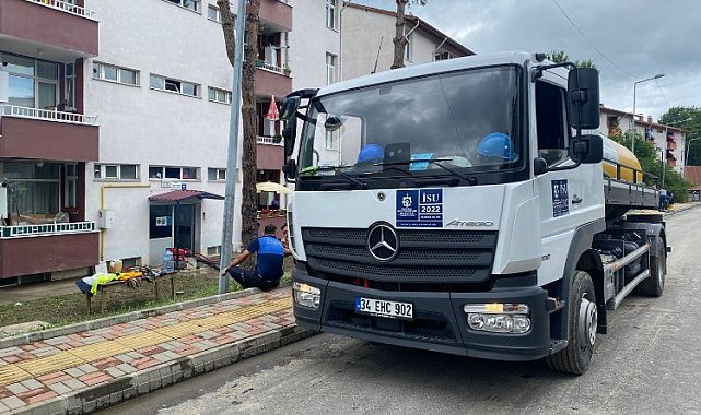 Kocaeli Büyükşehir ekipleri Bartın'da çalışmalara başladı