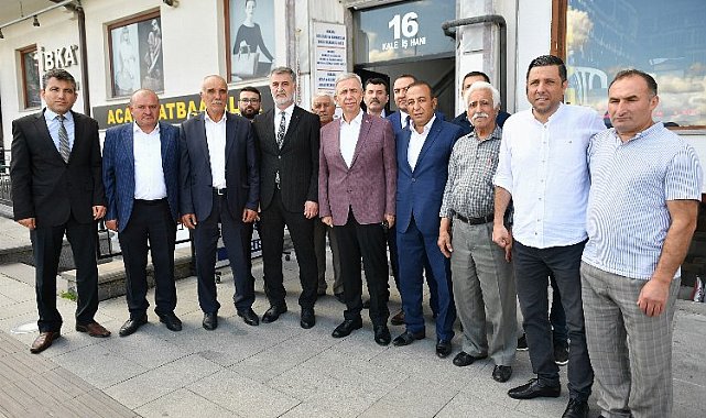 Mansur Yavaş ulaşım esnafı ile buluştu