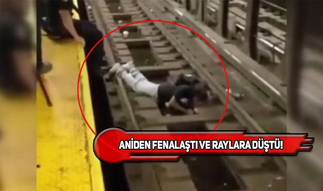 New York Metrosunda Bir Kadın Raylara Düştü