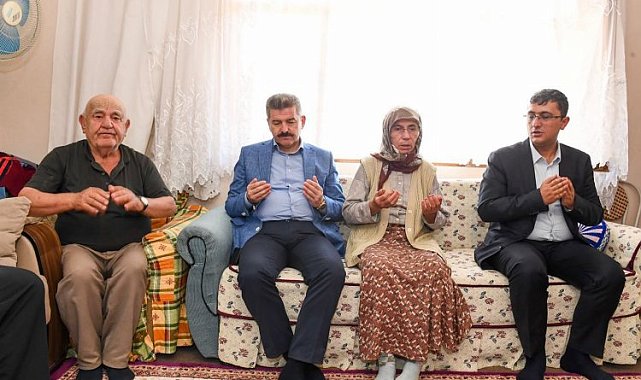 Vali Ergün'den şehit Mehmet Özen'in ailesine ziyaret