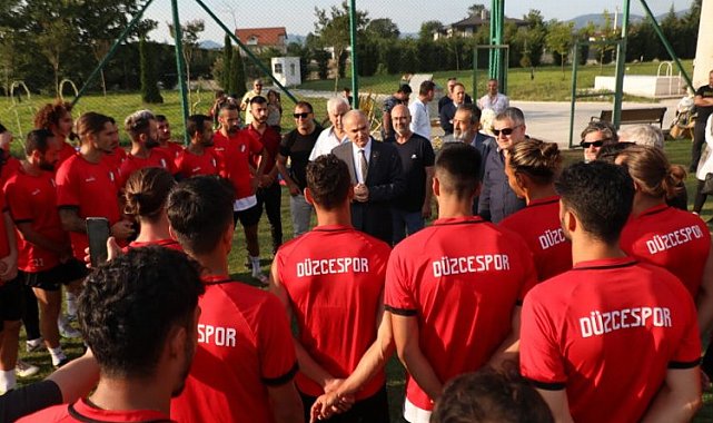 Başkan Özlü'den Düzcespor'a 'tatlı' moral