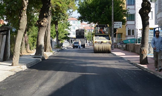 Çorum sokakları asfaltlanıyor