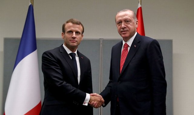 Cumhurbaşkanı Erdoğan, Macron ile görüştü