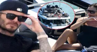 David-Victoria Beckham çiftinin dudak uçuklatan yatı! Ailece tatile çıkıyorlar
