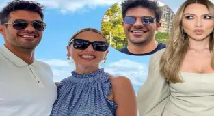 Hadise ve eşi Mehmet Dinçerler'den eğlenceli mutluluk pozu