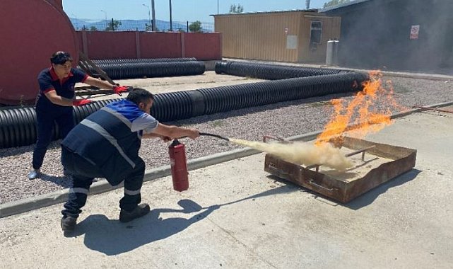 Kocaeli İtfaiyesinden Ulaşımpark personeline eğitim