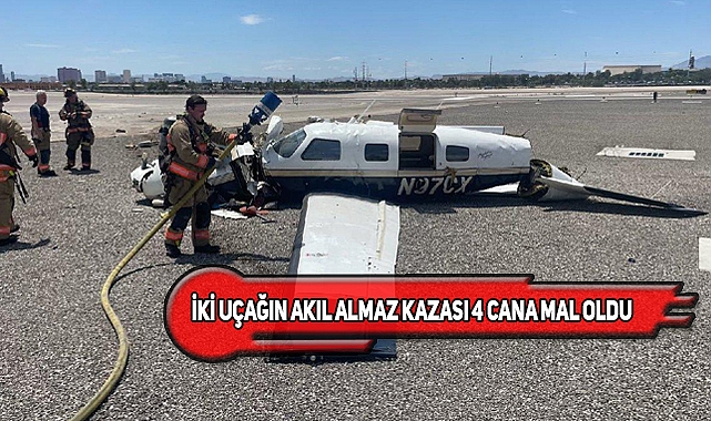 Las Vegas'ta İki Uçak Havada Çarpıştı: 4 Ölü