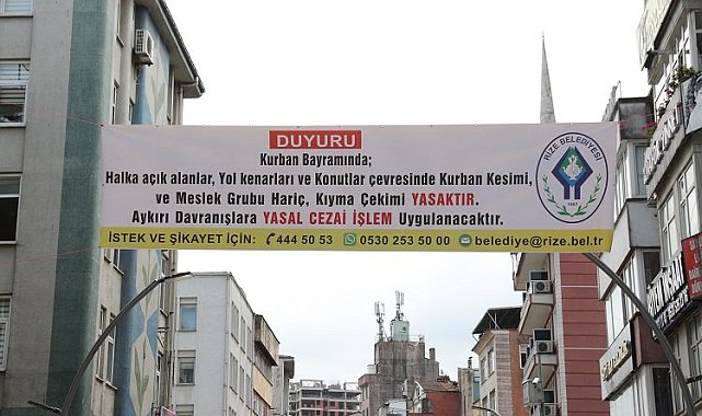 Rize'de bayramlık önlemler