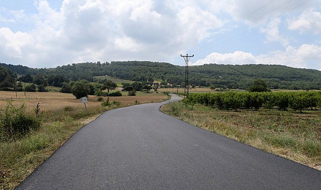 Sakarya Geyve'de 19 kilometrelik yol tamamlandı