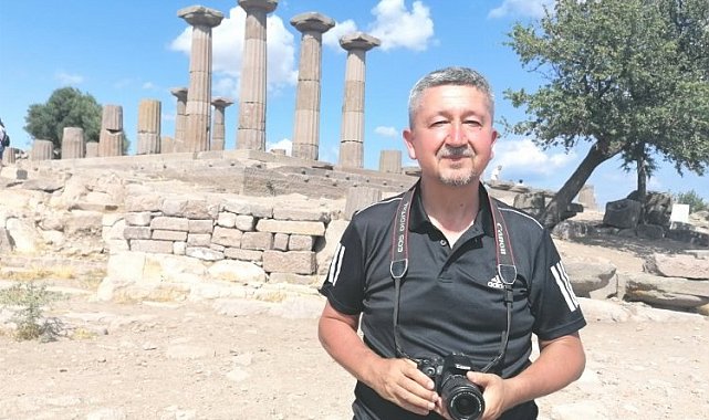Tarihçi Rıdvan Şükür Assos'u fotoğrafladı