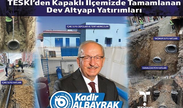 TESKİ'den Kapaklı'da dev altyapı çalışmaları