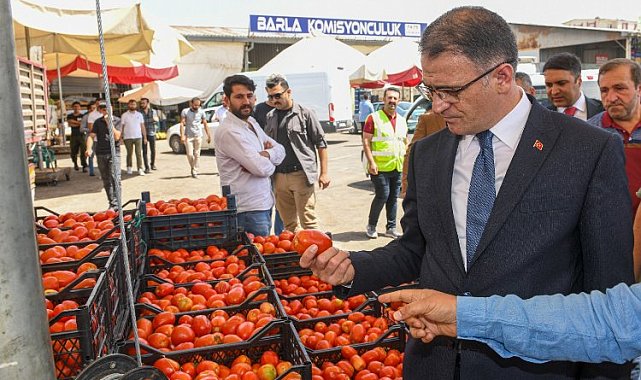 Vali Balcı, sebze ve meyve halini ziyaret etti