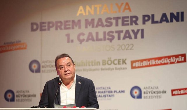 Antalya Deprem Master Planı 1. Çalıştayı düzenlendi