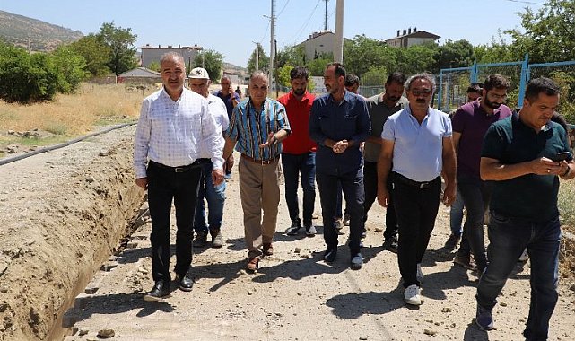 Diyarbakır Lice'de altyapı yatırımları sürüyor