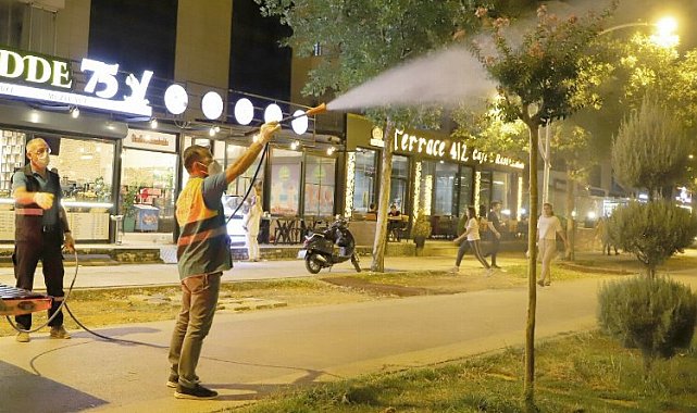 Diyarbakır'da 'yeşil' için gece mesaisi