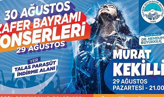 Kayseri'de Zafer Bayramı'na özel konserler