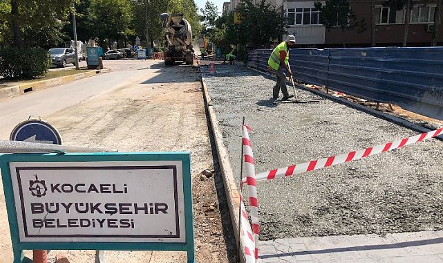 Kocaeli'de Atatürk Bulvarı yenileniyor