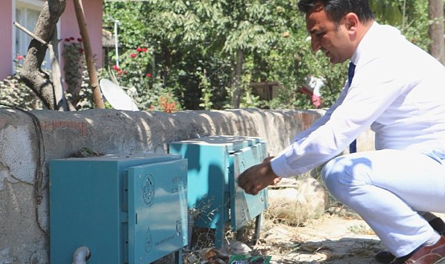 Manisa Gördes'te sayaçlar hane dışına taşındı