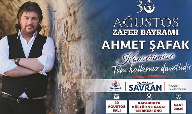 Nevşehir'de 30 Ağustos'ta Ahmet Şafak fırtınası