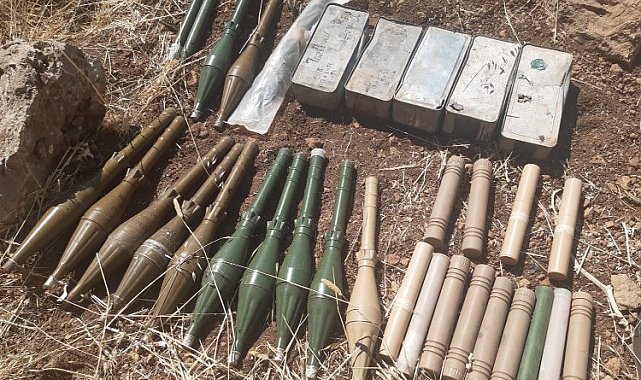 Pençe Kilit'te çok sayıda mühimmata el konuldu