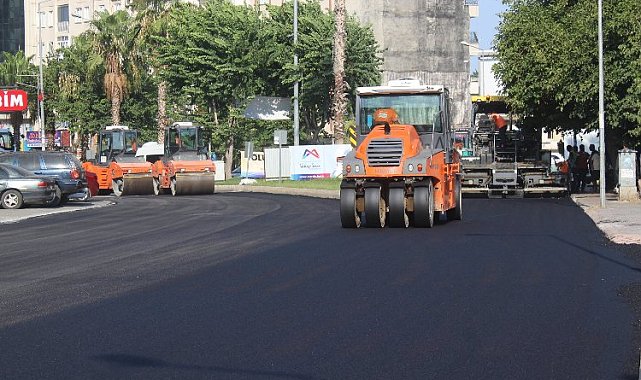 Şehir merkezi asfalta büründü