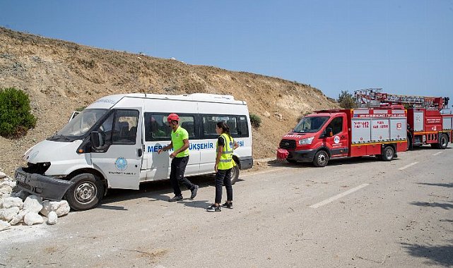 Bu kez trafik kazası tatbikatı yapıldı