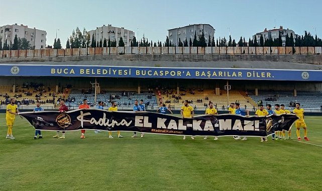 Bucaspor 1928'den kadına şiddete tepki