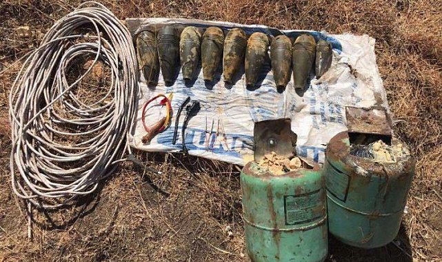 Cephaneyi toprağa gömen PKK'ya bir darbe daha