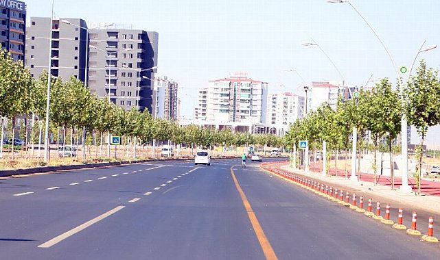 Diyarbakır'da ağaçlarla estetik görünüm