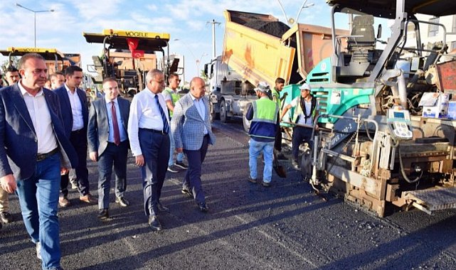 Diyarbakır'da yol yapım çalışmalarına Vali'den denetim