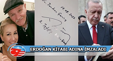 Erdoğan'dan Aycan Çam'ın Babasına İmzalı Kitap