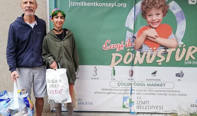 Kocaeli İzmit'te 1,5 yılda 35 ton atık geri dönüşüme kazandırıldı