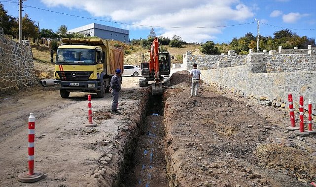 Kocaeli Körfez'in kırsalında altyapı çalışmaları