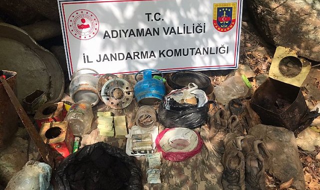 Adıyaman'da toprağa gömülü yaşam malzemeleri ele geçirildi