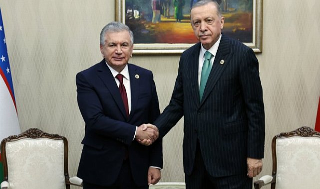 Cumhurbaşkanı Erdoğan Özbekistanlı mevkidaşıyla buluştu