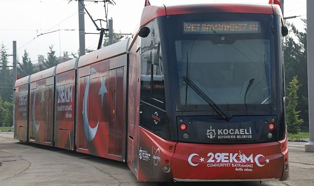 Kocaeli'de UlaşımPark'tan Cumhuriyet tramvayı