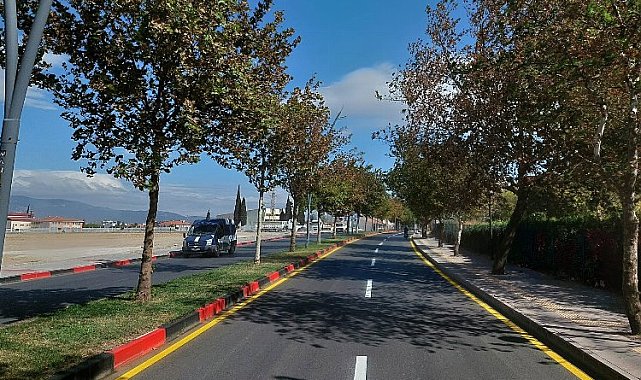 Manisa'da trafiğe yol çizgili güvenlik