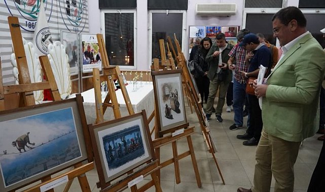 Muğla Milas'ta 12. Turhan Selçuk Karikatür ödülleri sahipleriyle buluştu