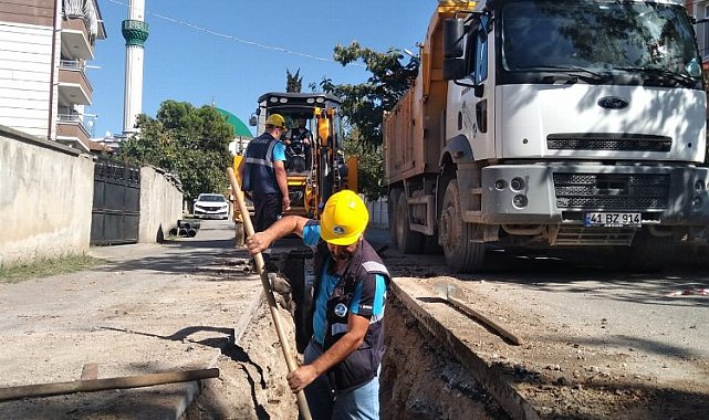 Sakarya Ferizli'de altyapı çalışmaları sürüyor