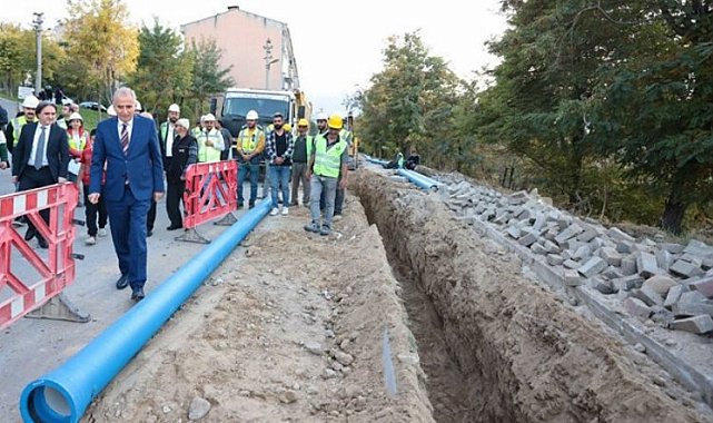 40 yıllık içme suyu hatları yenileniyor