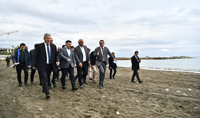 Akçaabat sahili göz kamaştıracak