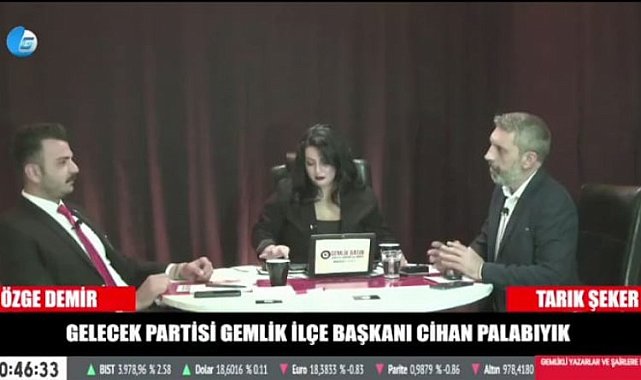 Bursa Gemlik'te genç siyasetçi 'Gelecek'i anlattı