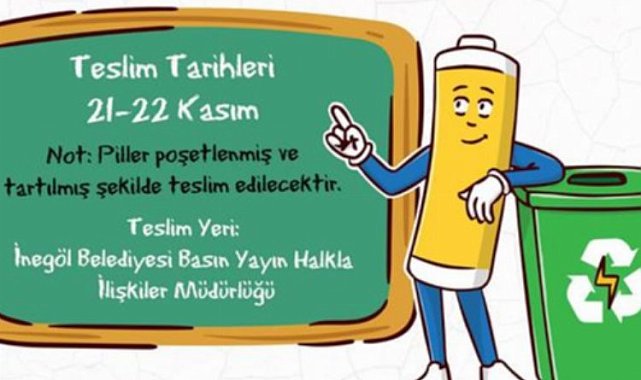 Bursa İnegöl'de 'atık pil'ler 24 Kasım'da 'akıllı saat' olacak