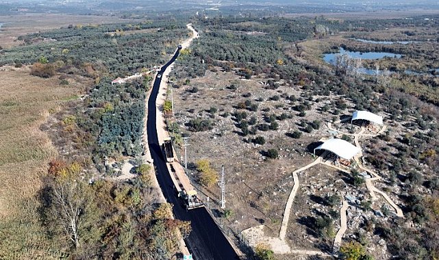 Bursa'da Gölyazı yolu yenileniyor