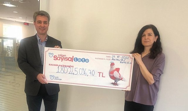 Çılgın Sayısal Loto talihlisi çekini aldı
